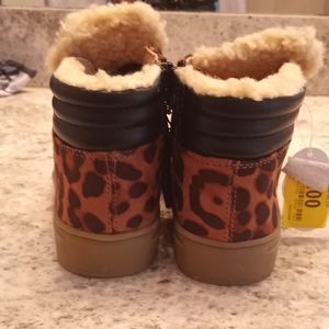 Animal print little girl size 13 boots
